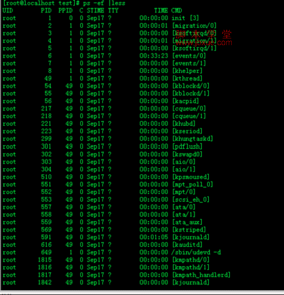 linux less