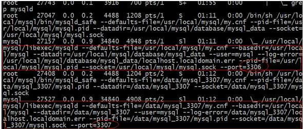linux启动多个mysql服务器