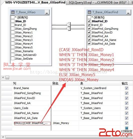 sql视图where条件多字段取一语句
