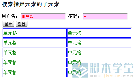 jquery搜索子元素个数